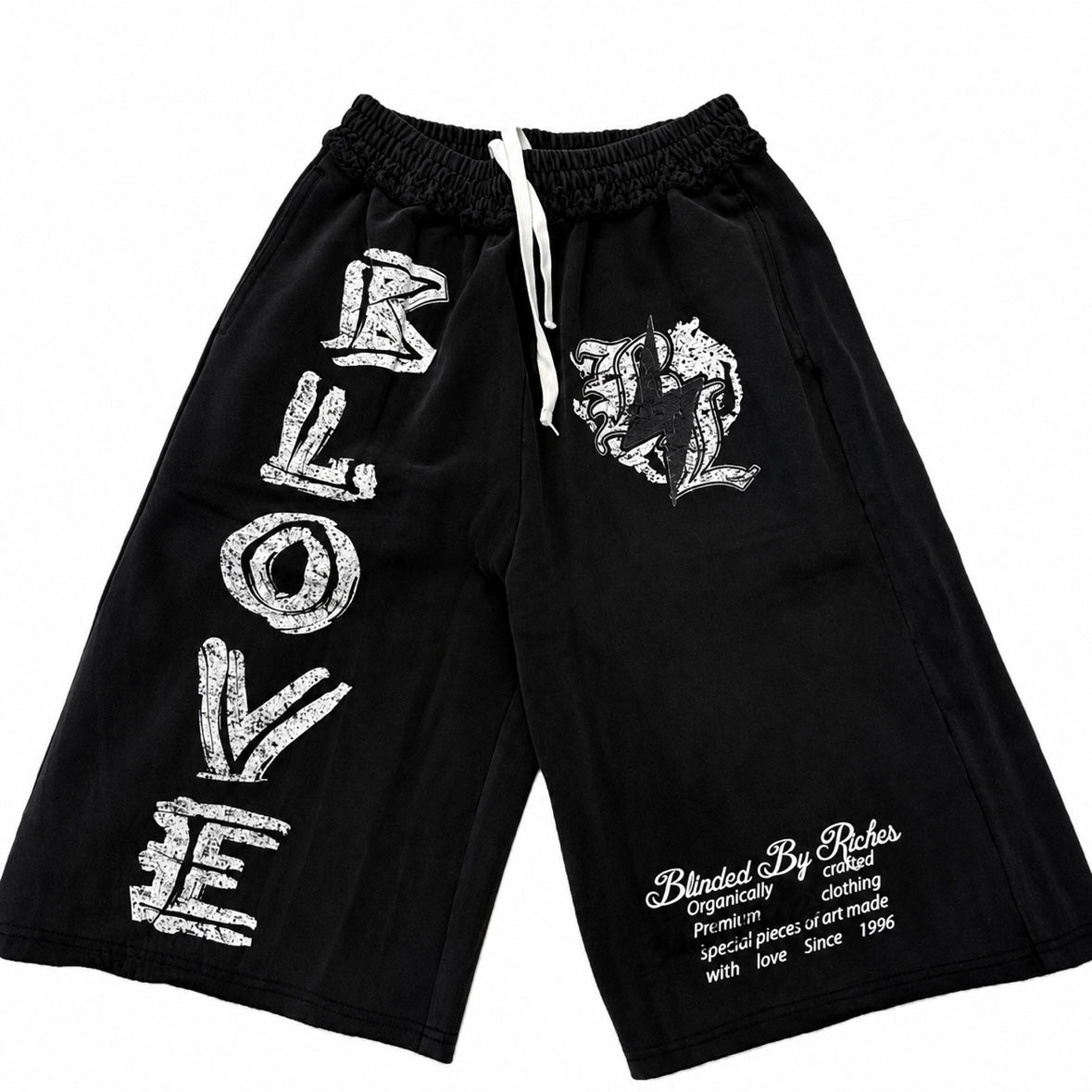 B.Love OG 3/4 Shorts In Blk/W