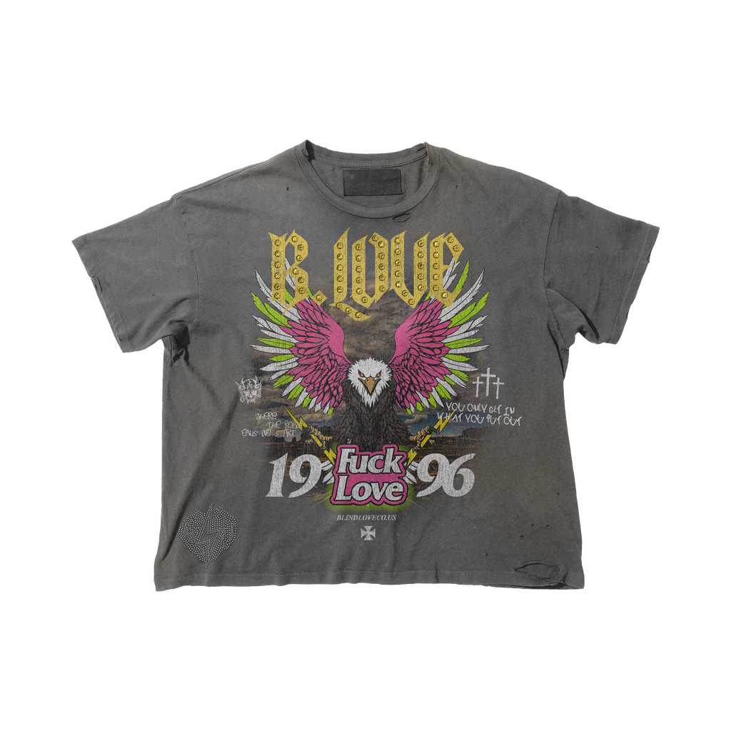 B.Love Pink Eagle Vintage Tee (no stones)