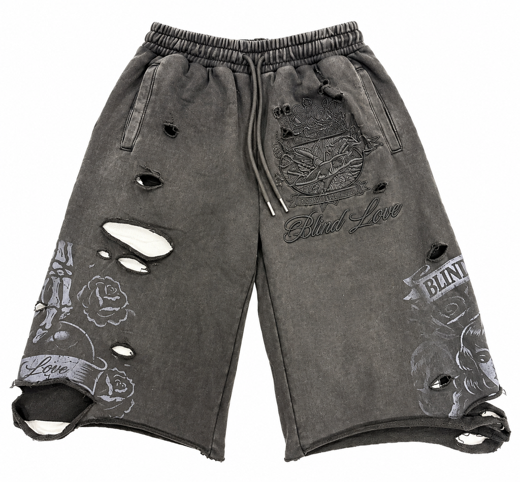ABANDONED LOVE 3/4 SHORTS