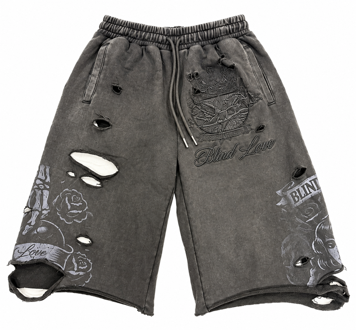 ABANDONED LOVE 3/4 SHORTS